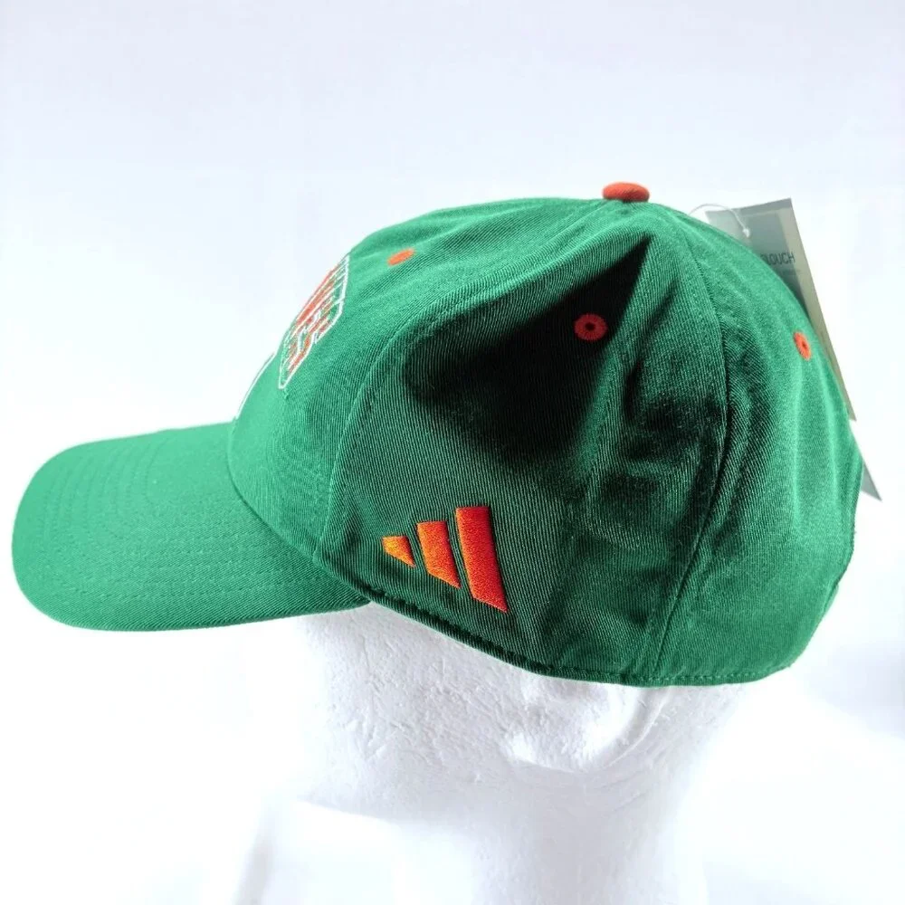 Adidas NCAA University of Miami‎ Hurricanes Seasonal Slouch Strapback Hat NWT